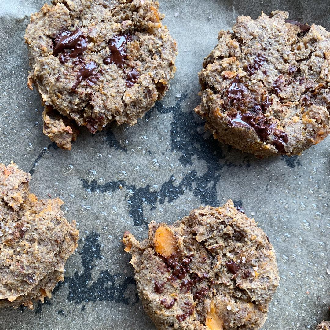 Sweet Potato Chocolate Chip Cookies