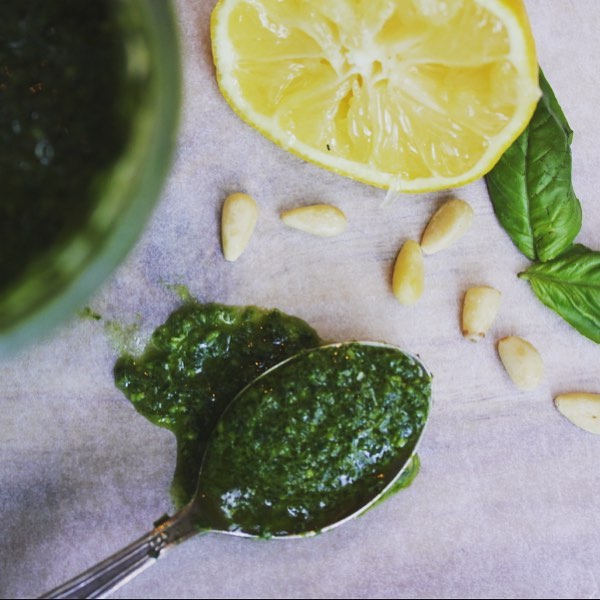 Simple Vegan Basil Pesto Sauce