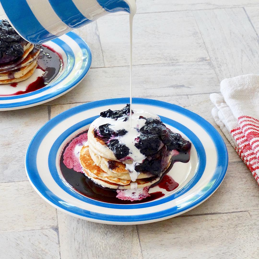 Almond Blueberry Pancakes