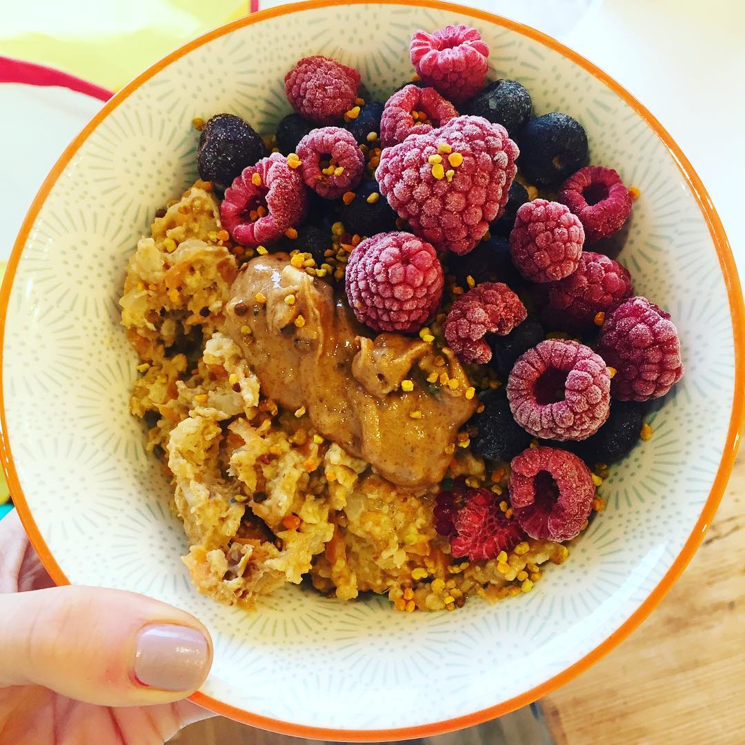 Overnight Carrot Cauliflower Oats Breakfast