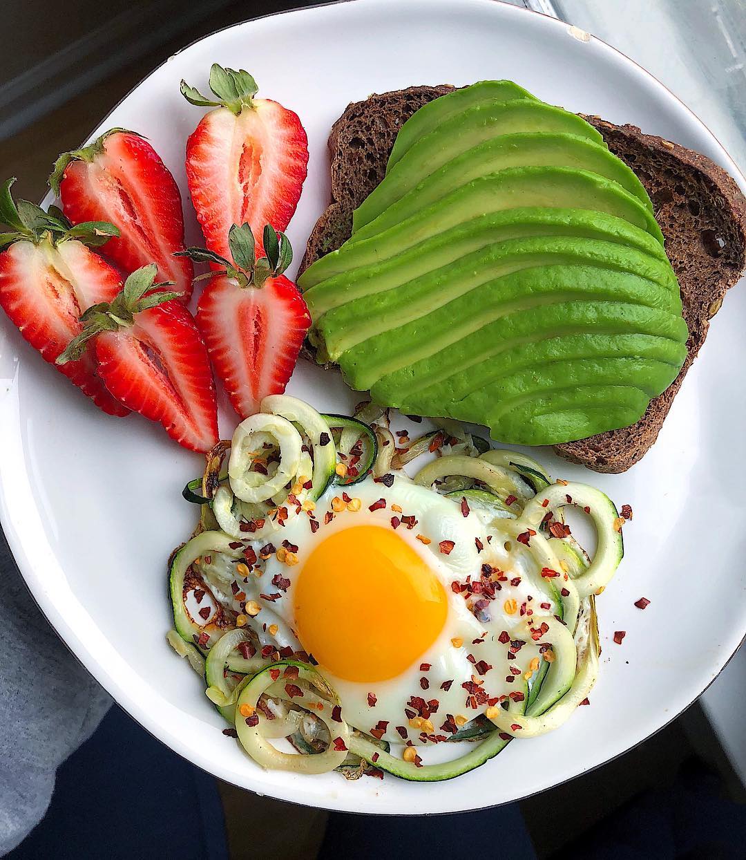Zoodle Egg Nest with Avocado Toast