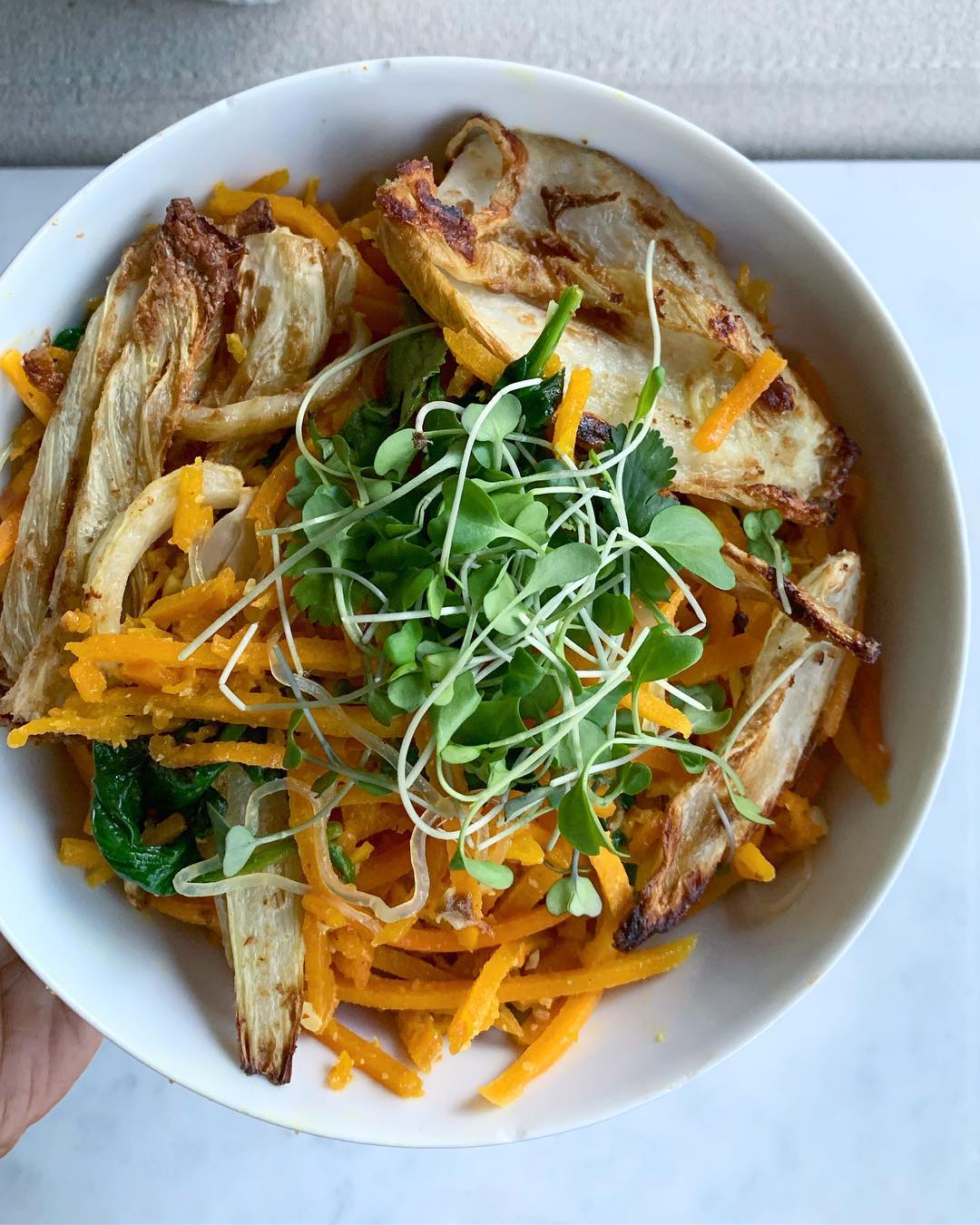 Roasted Fennel and Noodle Bowl