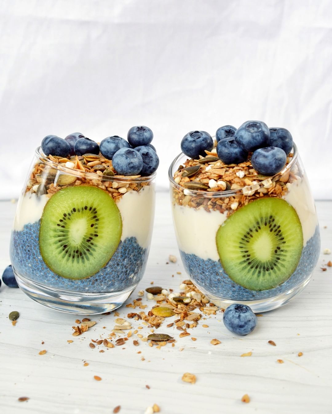 Blue Spirulina Chia Pudding