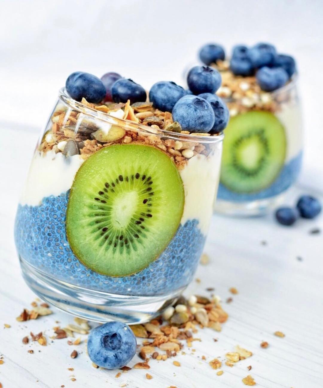 Naturally Blue Chia Parfaits