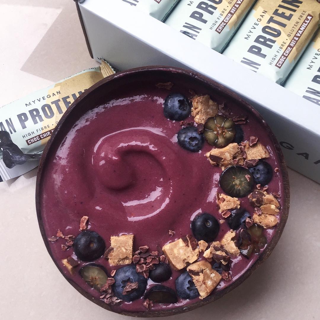 Acai Bowl with Berries and Protein