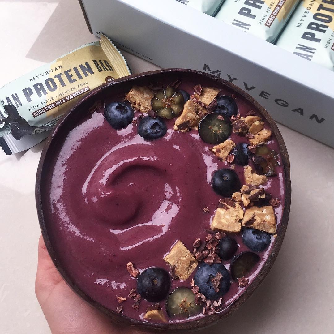 Acai Bowl with Berries and Protein