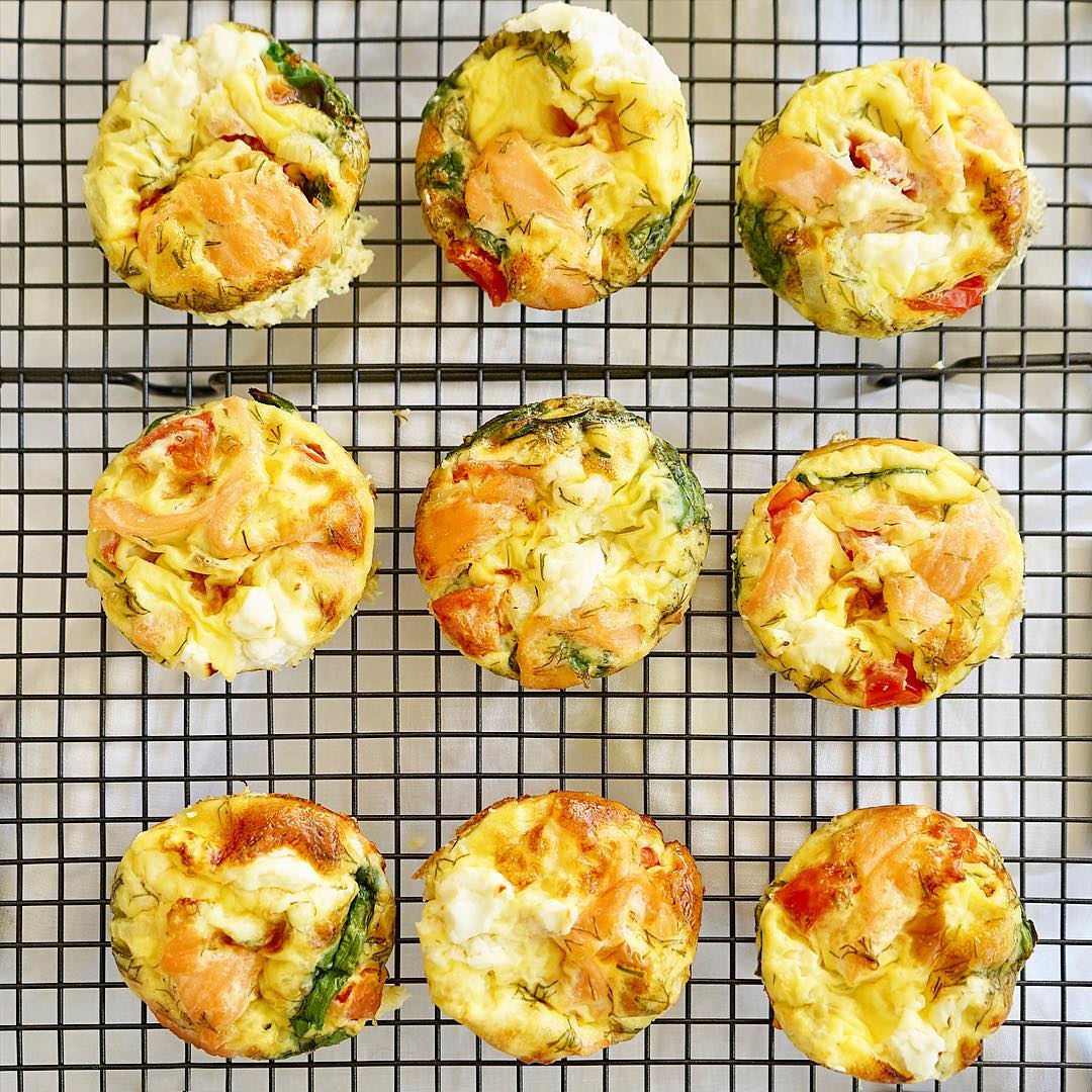Smoked Salmon Egg Muffins