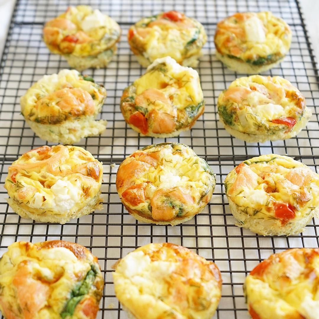 Smoked Salmon Egg Muffins