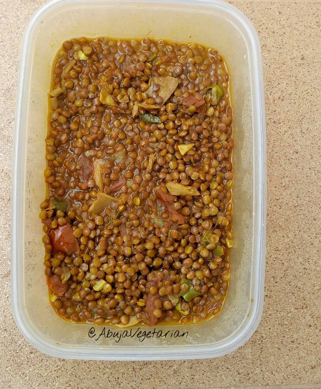 Oyster Mushrooms and Brown Lentil Curry