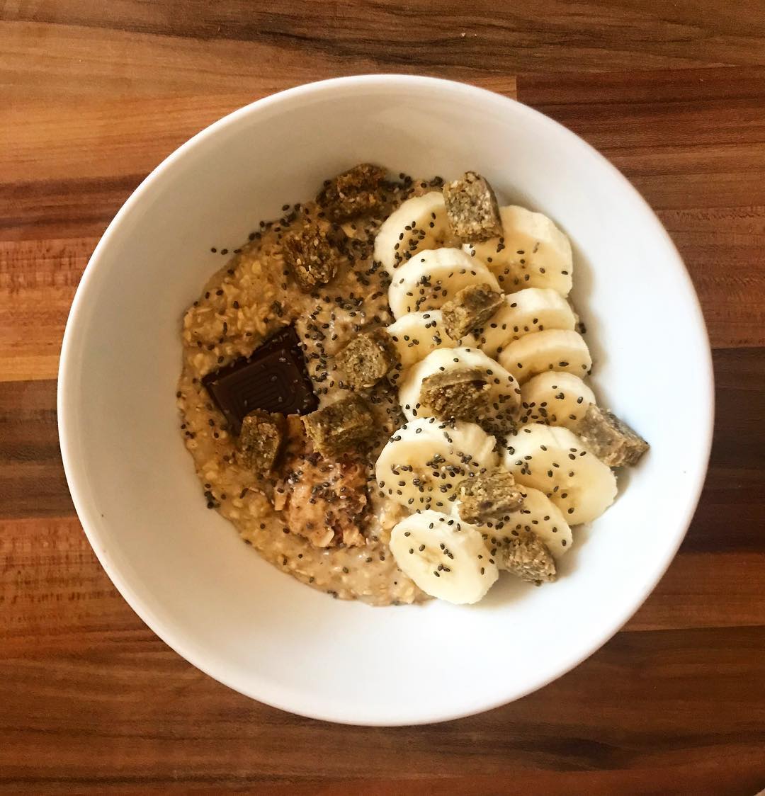 Maca Infused Oat Porridge Breakfast