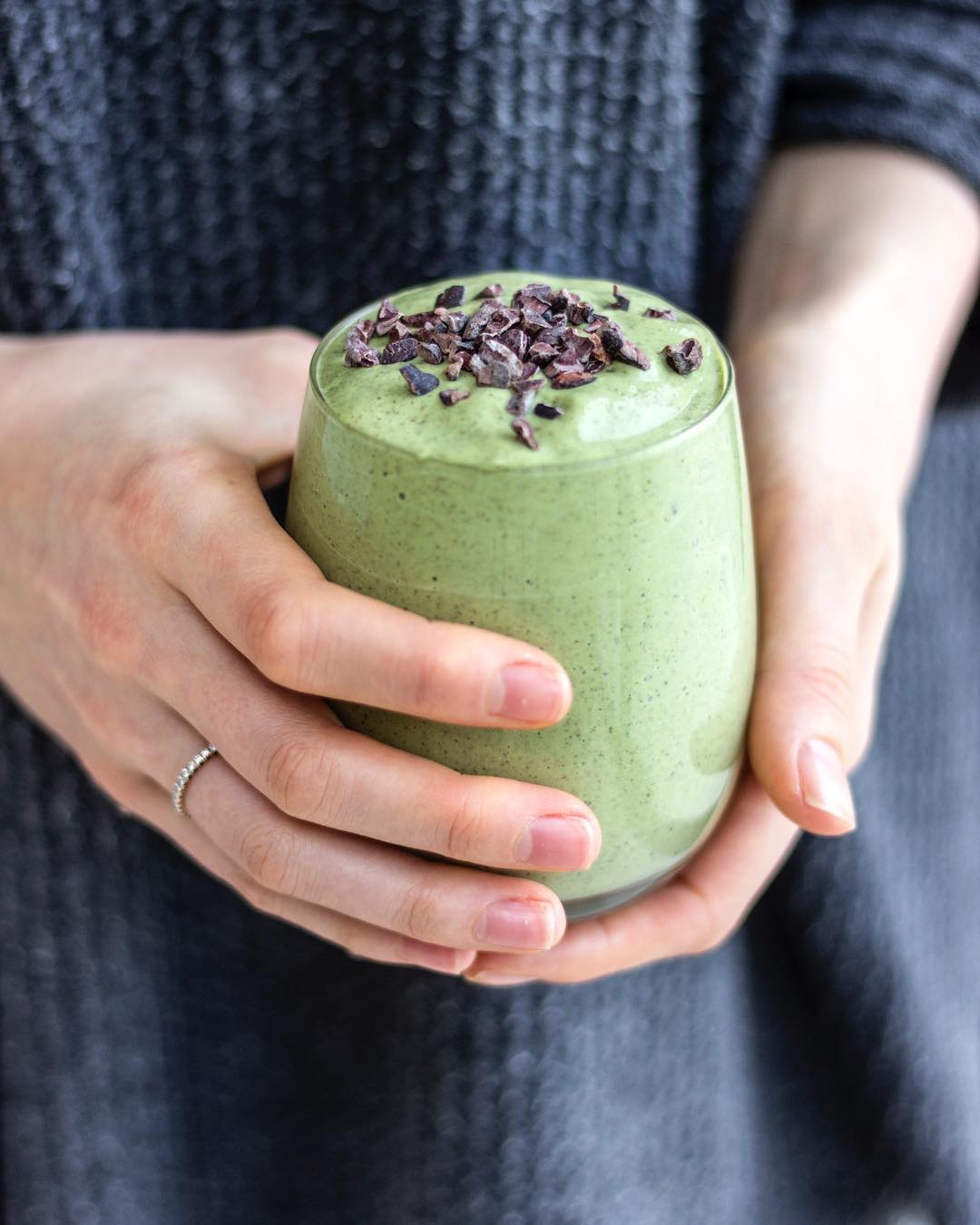 High-Fat Mint Chocolate Chip Smoothie