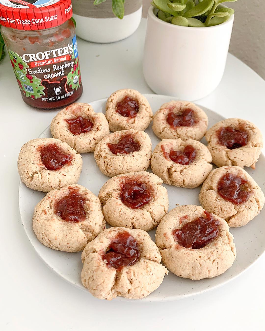 Almond Butter Jam Cookies
