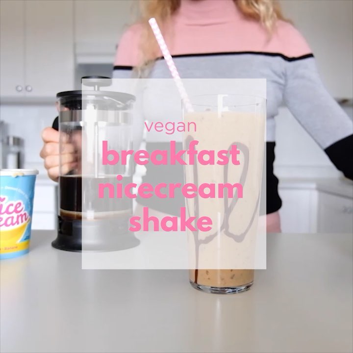 Ultimate Breakfast Nicecream Shake with Coffee