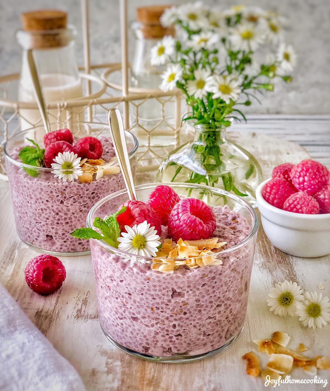 Raspberry Chia Seed Pudding