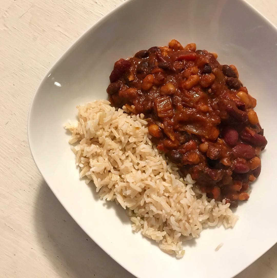 Slow Cooker Chilli with Brown Rice