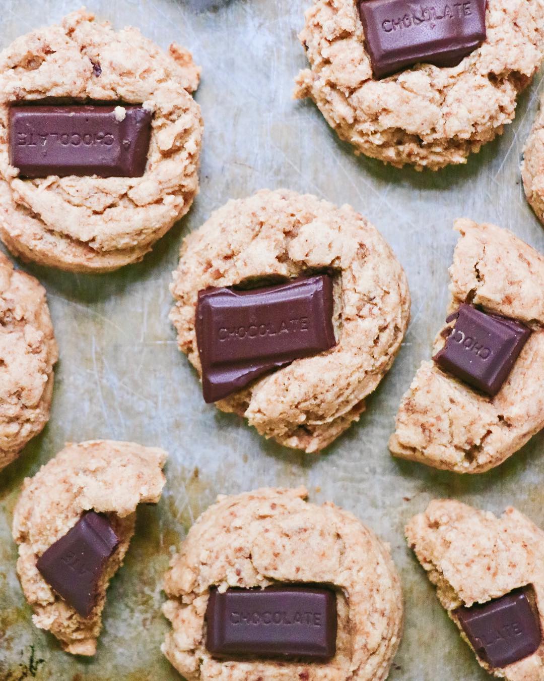 Vegan Gluten-Free Chocolate Bar Cookies