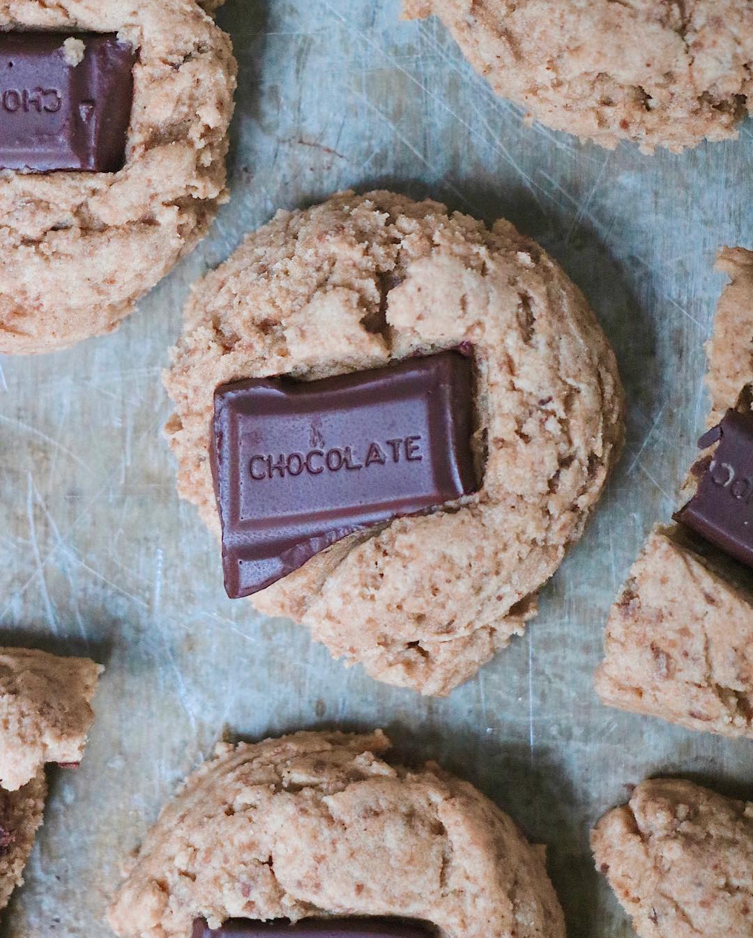 Vegan Gluten-Free Chocolate Bar Cookies
