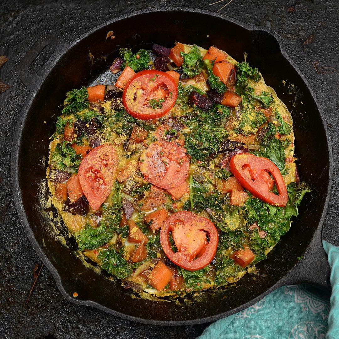 More Veggie Than Eggs Frittata in Skillet