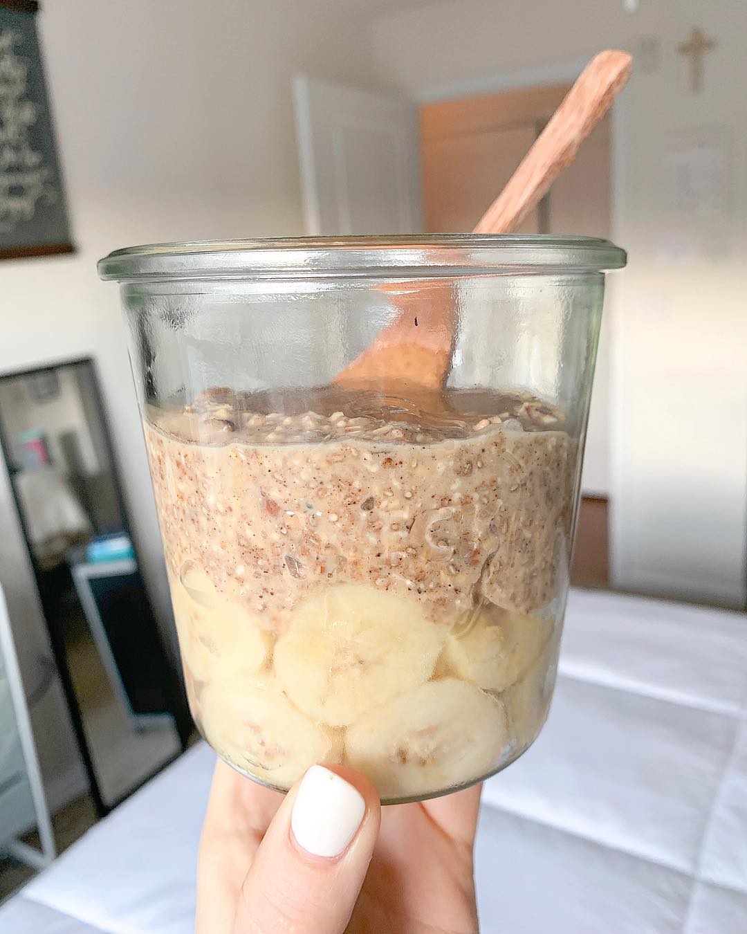 Cinnamon Pecan Steel Cut Overnight Oats