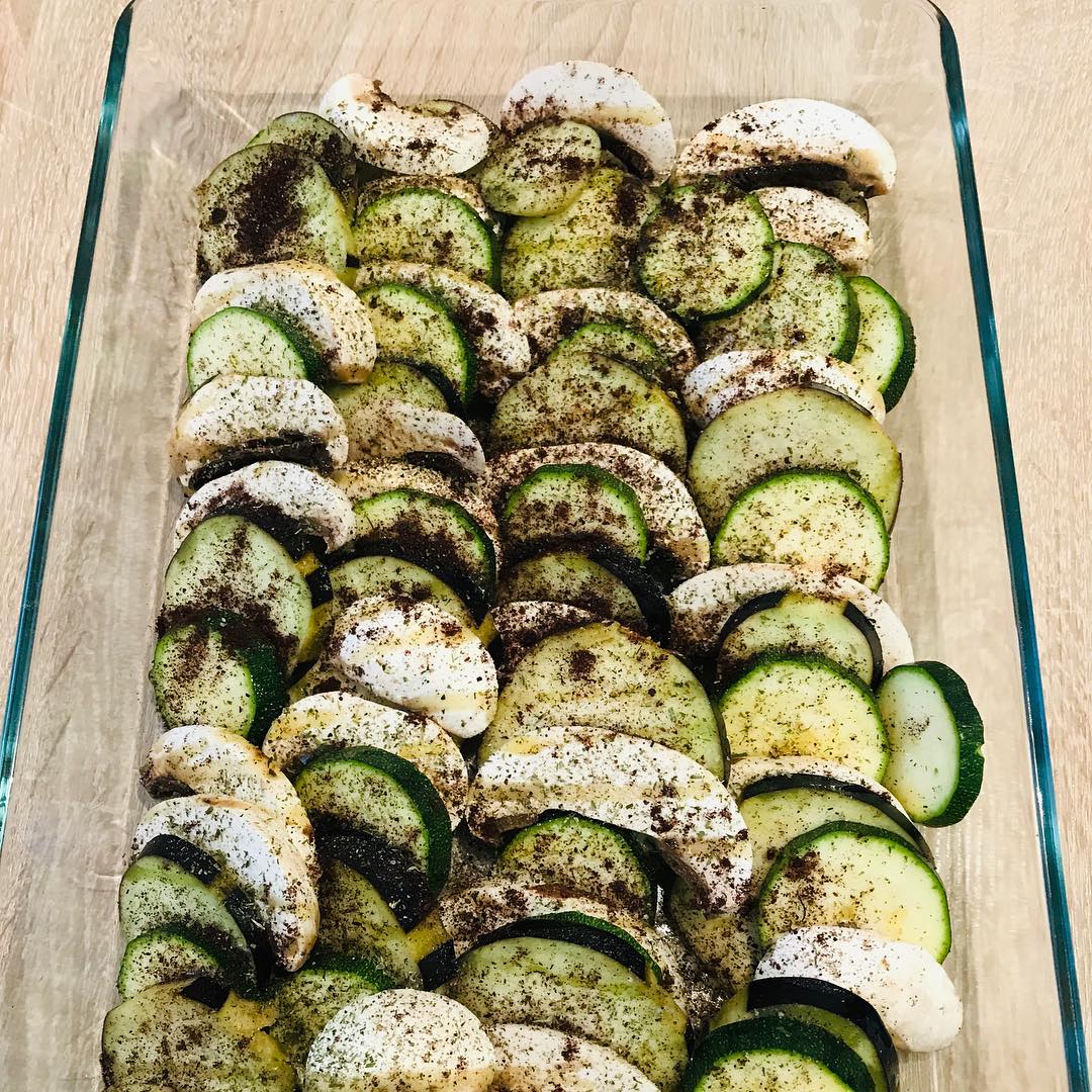 Baked Eggplant and Zucchini Casserole