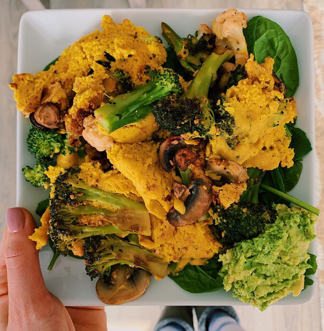 Deconstructed Vegan Veggie Omelette