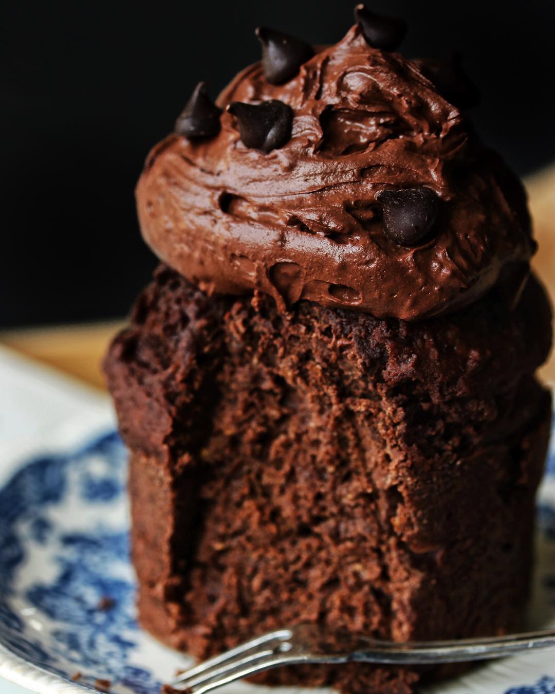 Vegan Chocolate Breakfast Cupcake