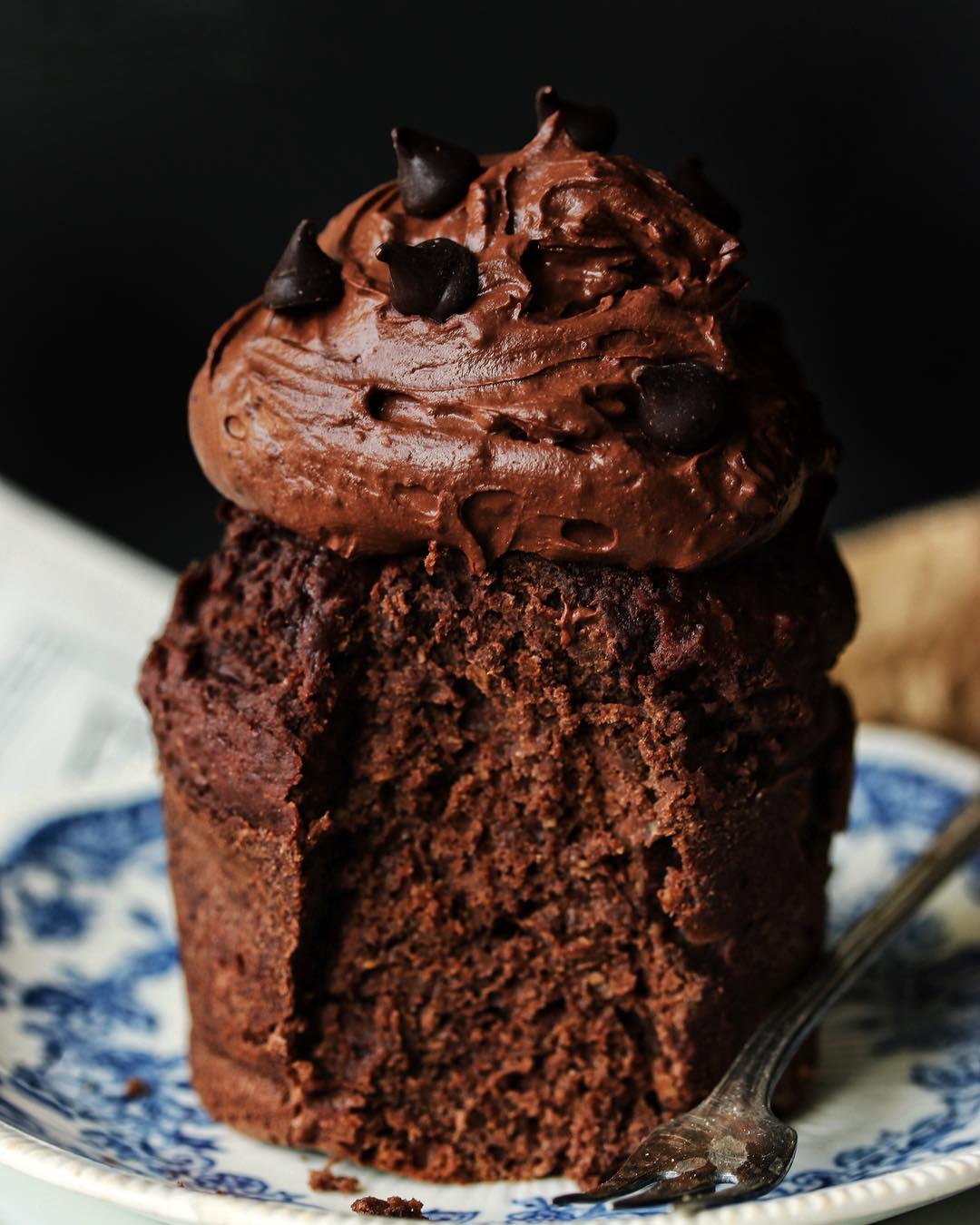 Vegan Chocolate Breakfast Cupcake