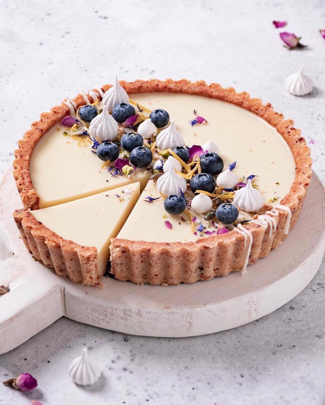 Vegan Lemon Custard Pie