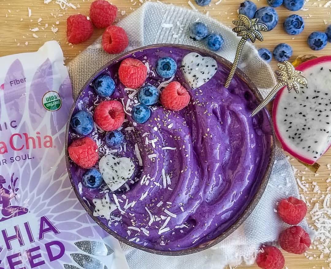Mixed Berry Nice Cream with Spirulina