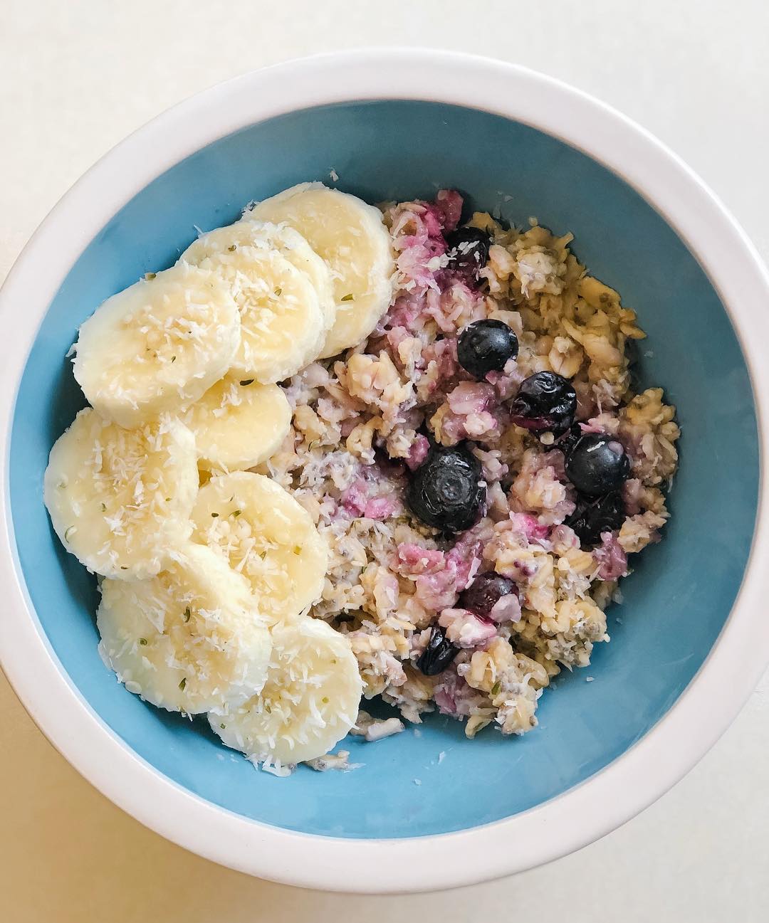 Simple Overnight Oats with Fresh Fruit Topping