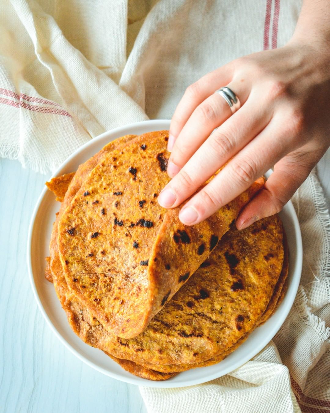 Easy 3-Ingredient Sweet Potato Tortillas