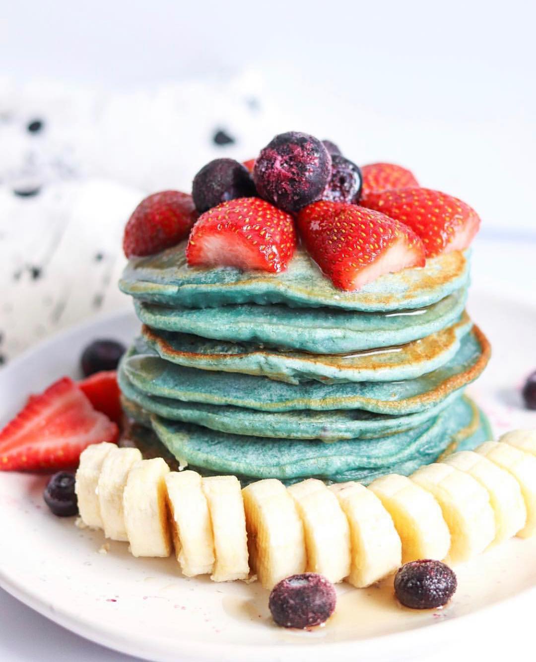Stack of Blue Pancakes