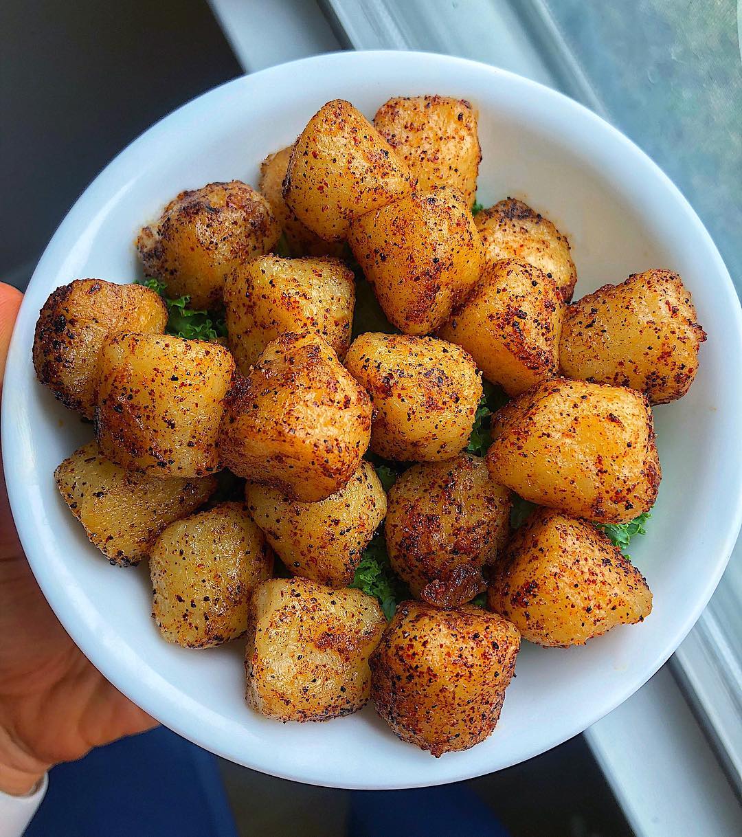 Spicy Cauliflower Gnocchi with Garlic and Chili Powder