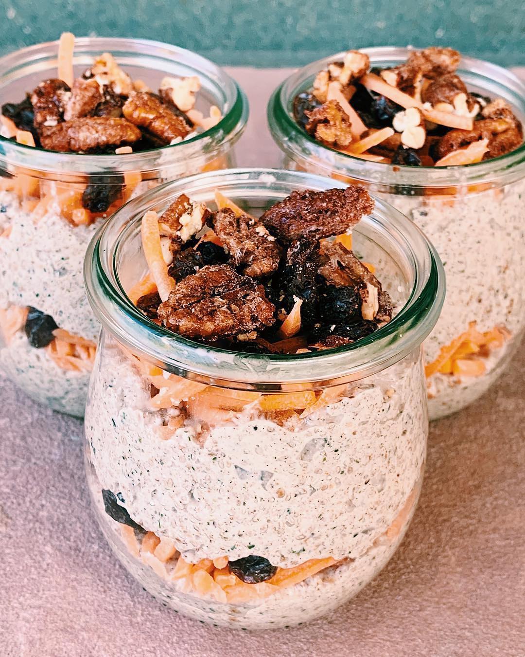 Vegan Carrot Cake Chia Pudding