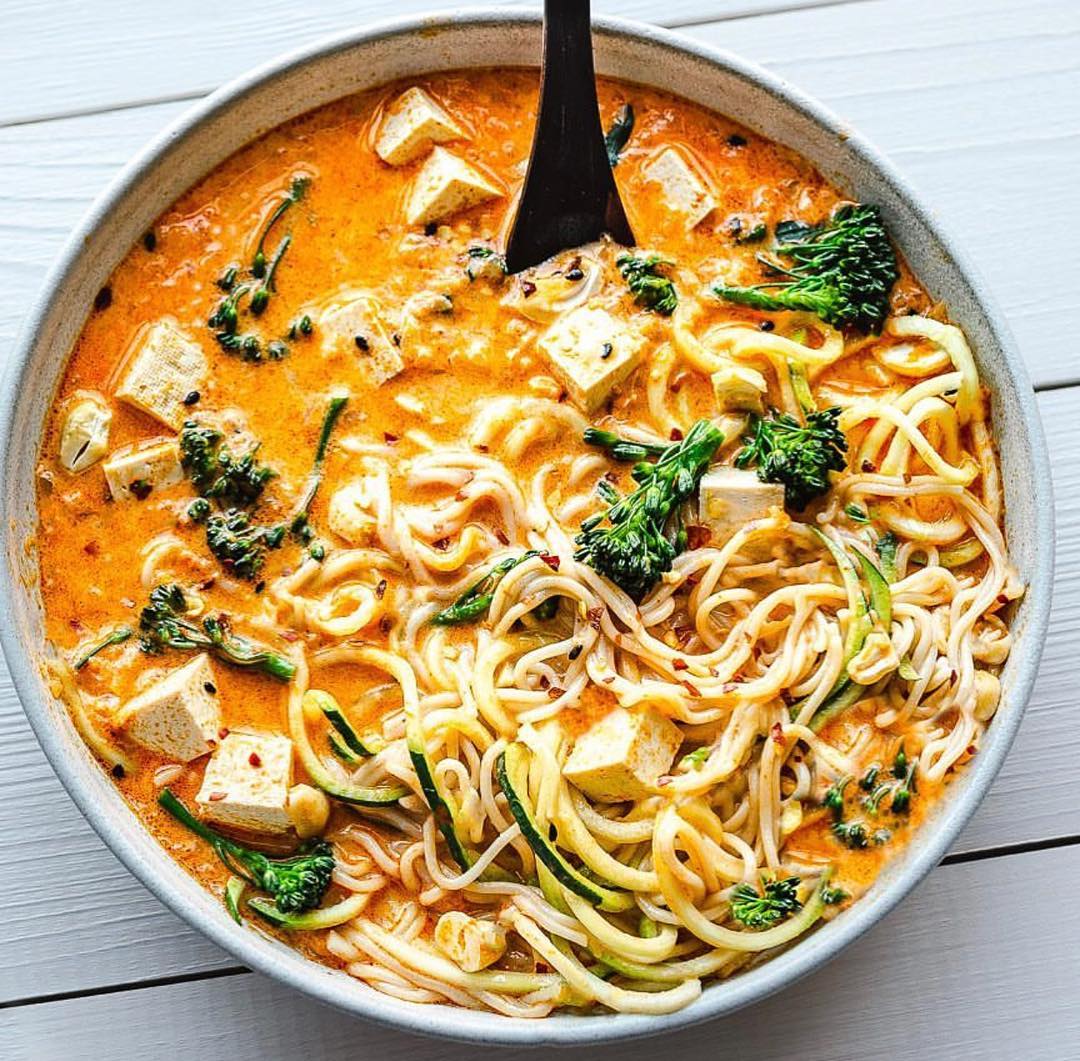 Thai Red Curry with Tofu and Vegetables