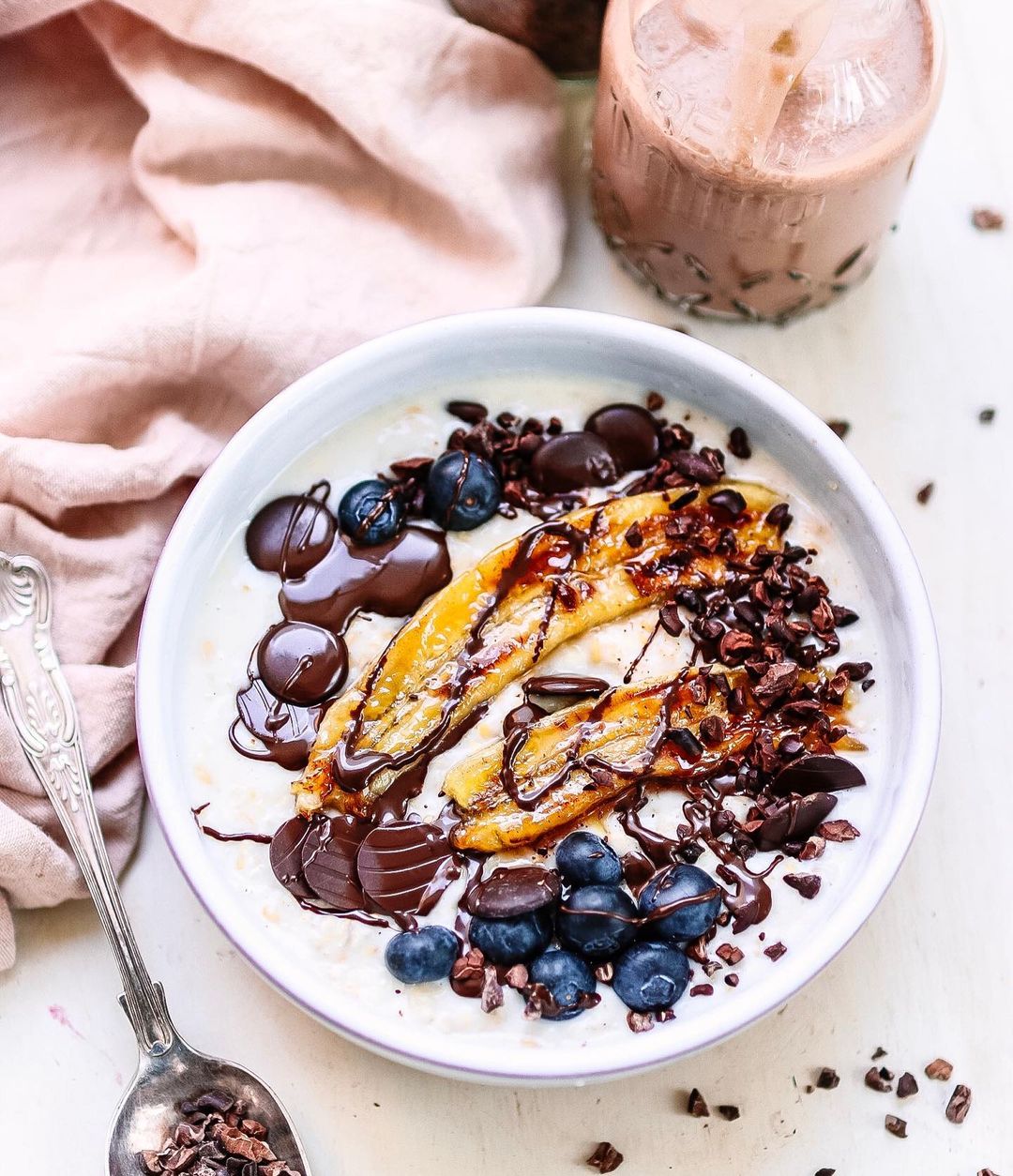 Overnight Coconut Flaxseed Porridge Oats