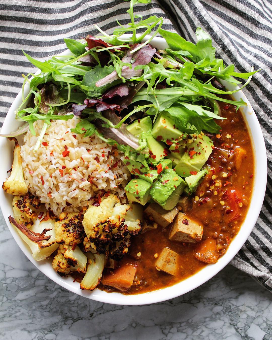 Tofu and Lentil Curry