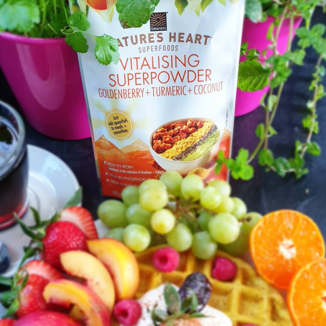 Turmeric Buckwheat Waffle with Plant Milk