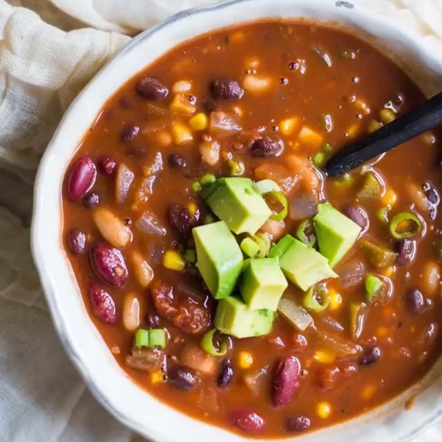 Simple Loaded Vegan Chili