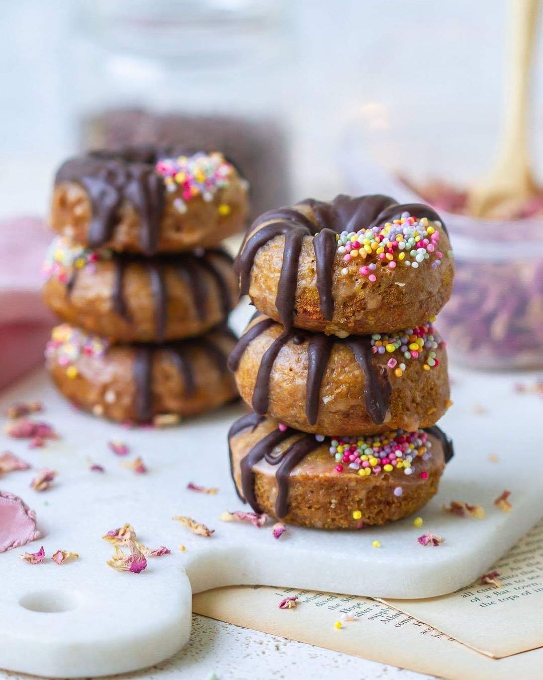 Easy Baked Vegan Donuts with Immunity Glaze