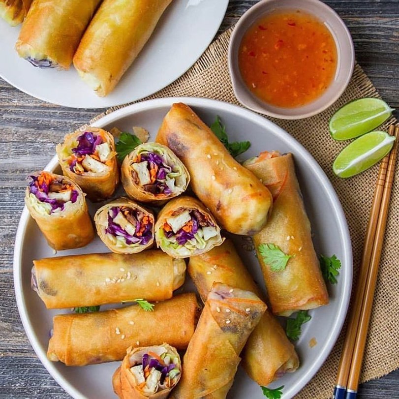 Veggie Filled Spring Rolls