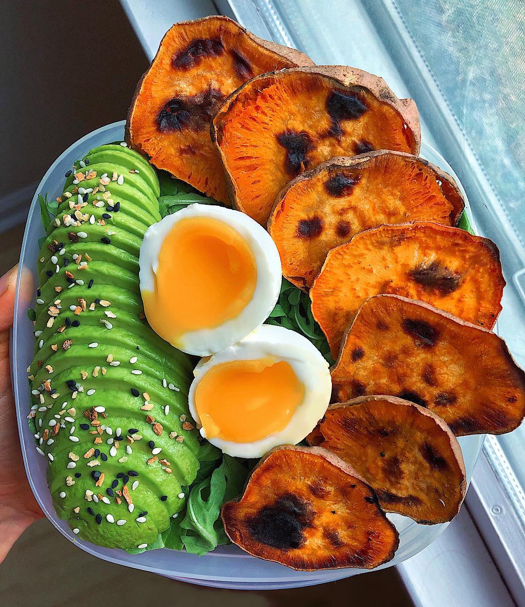 Savory Egg and Sweet Potato Breakfast Bowl