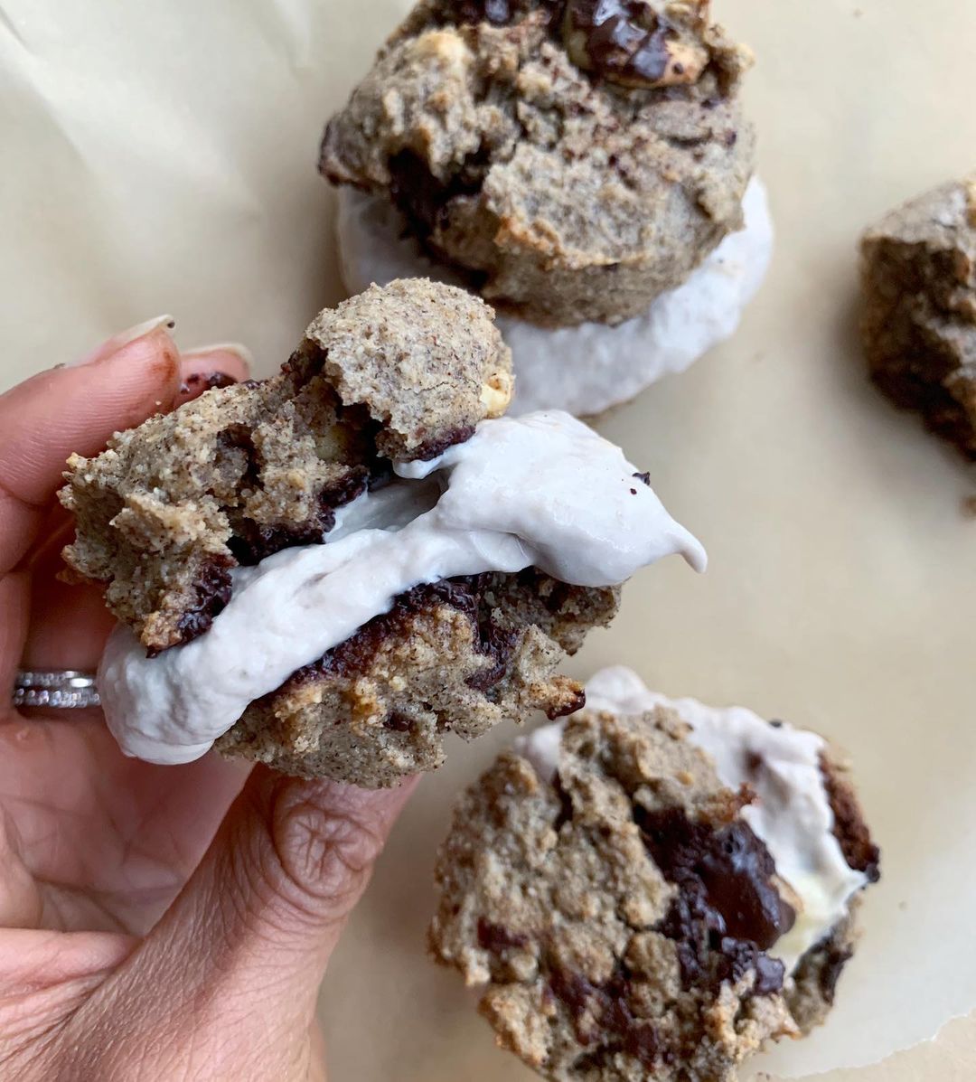 Almond Butter Chocolate Ice Cream Sandwiches