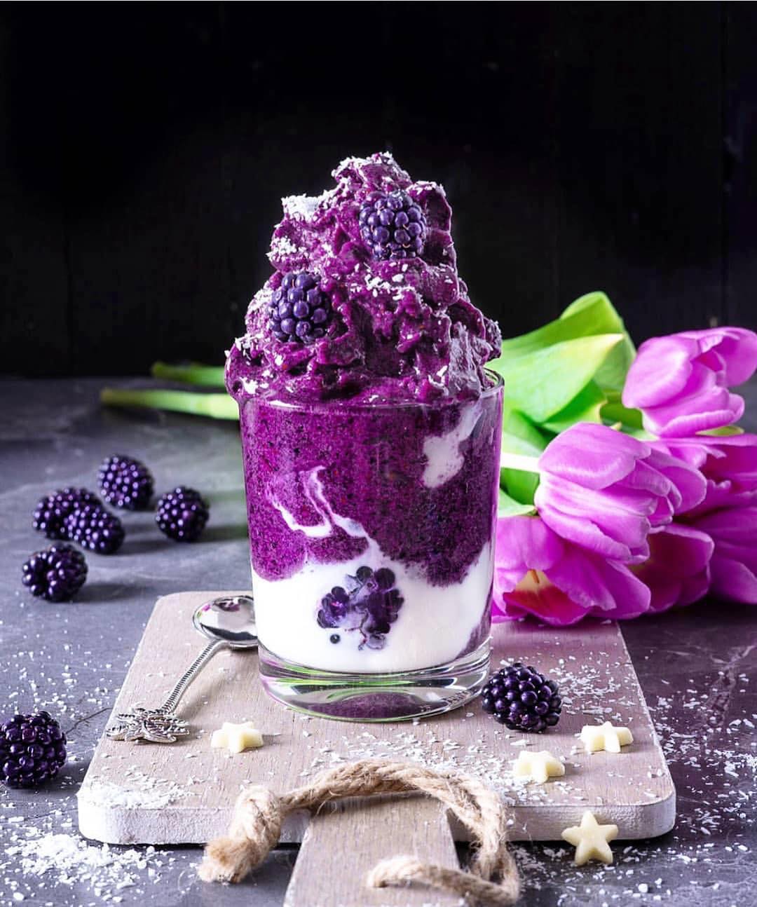 Such a Beautiful Blueberry Nicecream