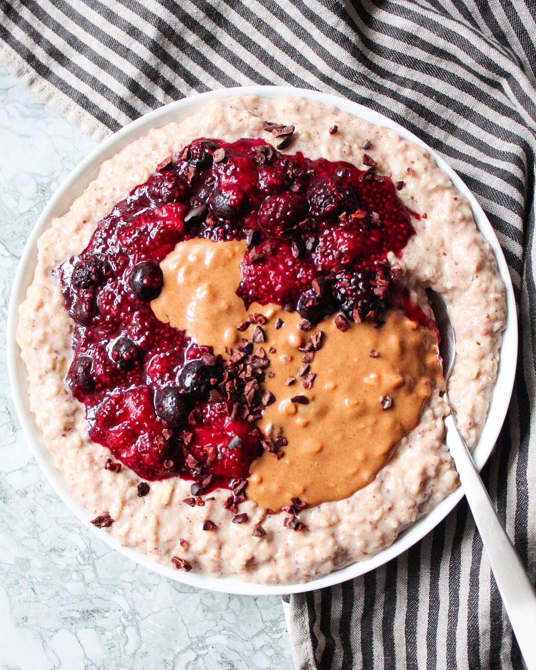 Simple Microwave Berry Jam with Chia Seeds