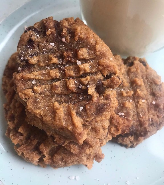 Salted Toffee Chocolate Peanut Butter Cookies