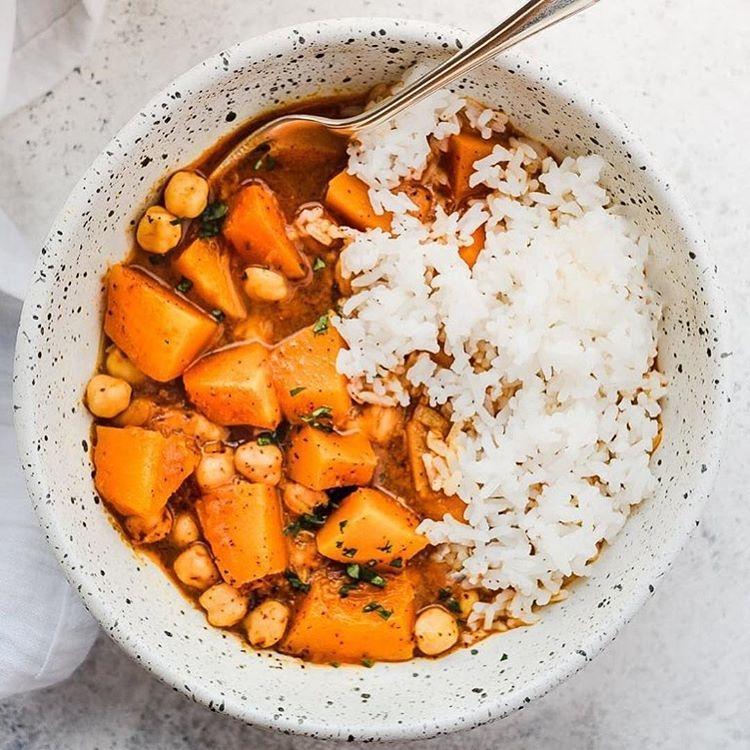 Hearty Pumpkin Chickpea Moroccan Stew