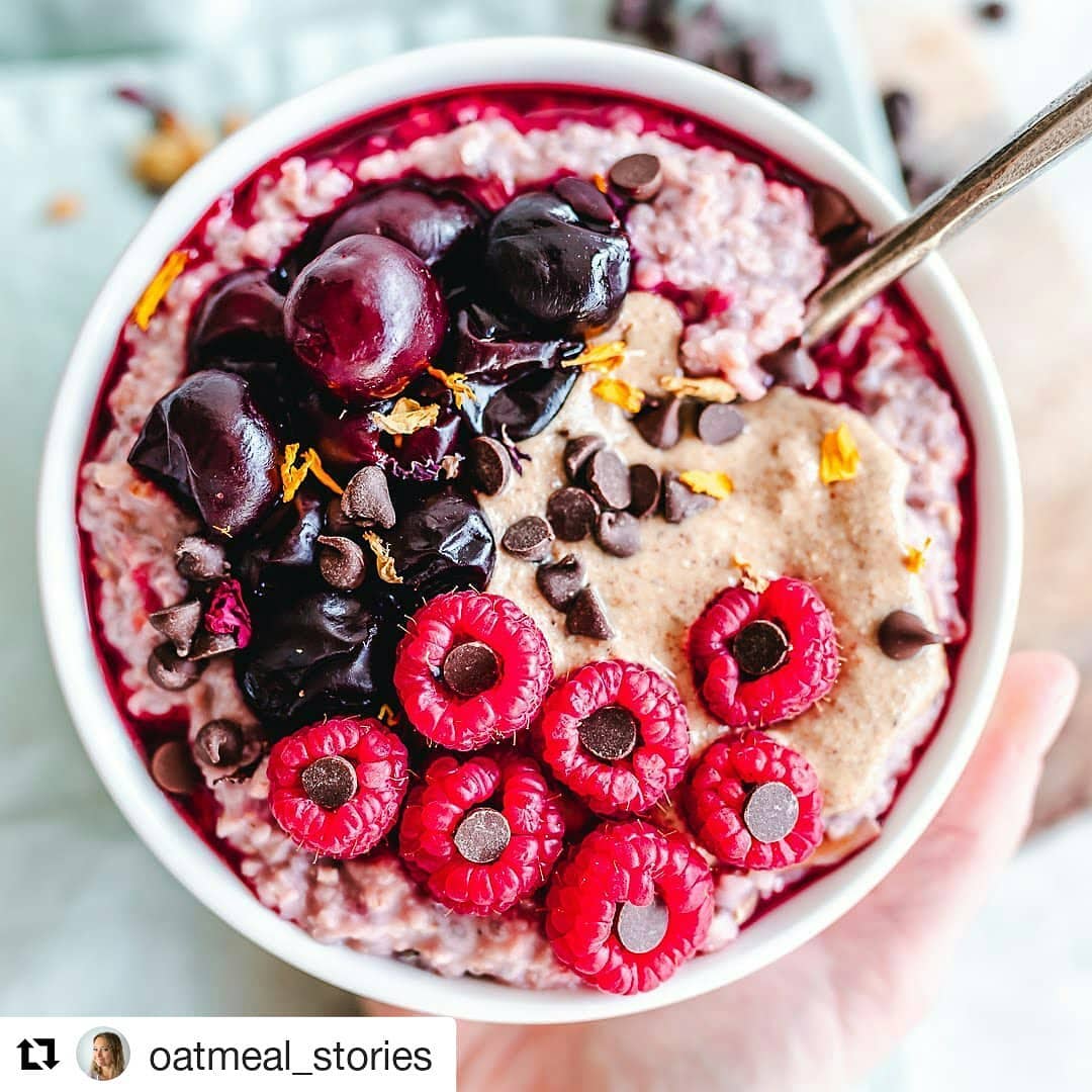 Yummy Raspberry Oatmeal (Recipe Below) Done