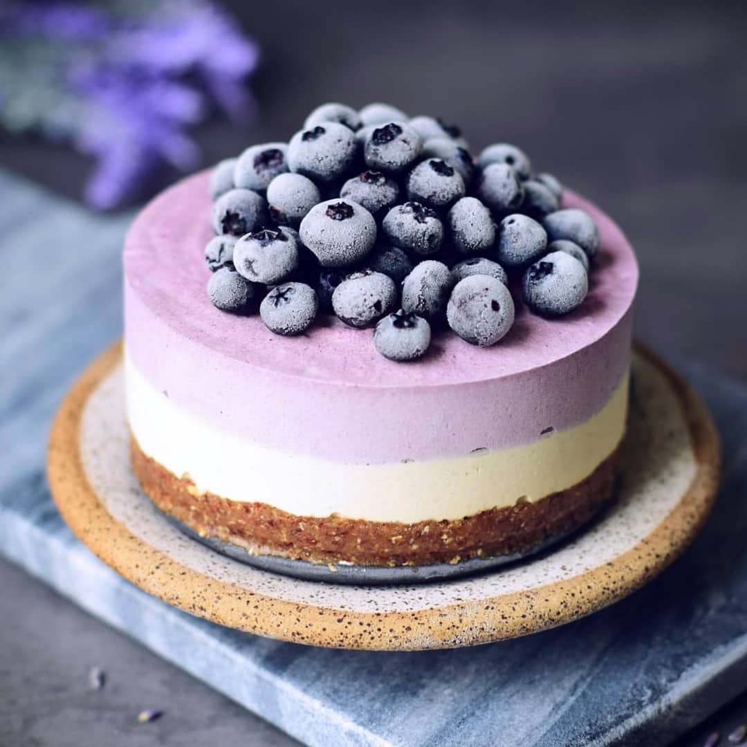 No-Bake Vegan Blueberry Cheesecake