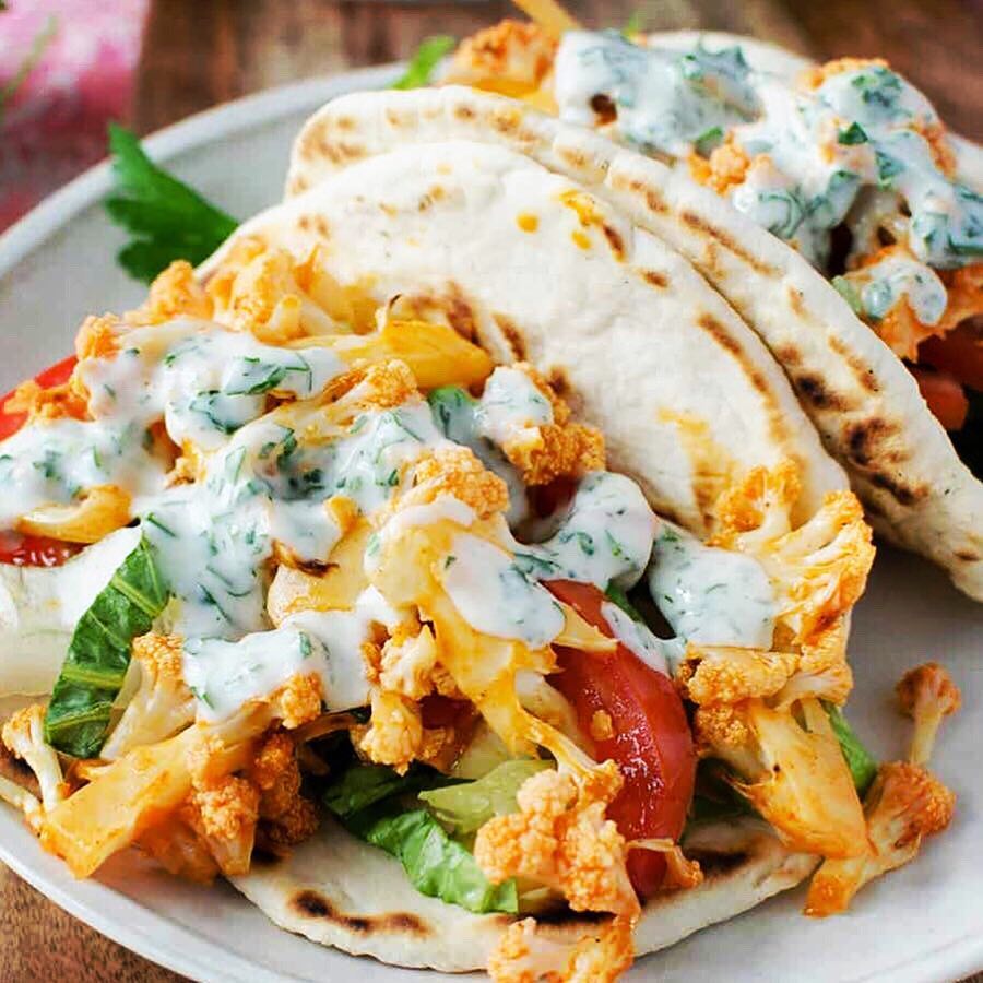 Buffalo Cauliflower Flatbread